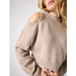 Pull laine Renata TERRE FUMEE