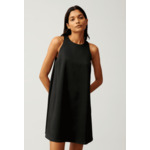Robe courte boutonnée noire