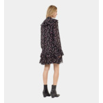 Robe Courte À Volants Imprimé Fleuri Femme