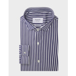 Chemise Ajustée rayée marine