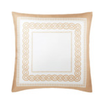 Yves Delorme - Housse de coussin en soie blanc, Joyau