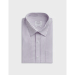 Chemise classique rayée violette