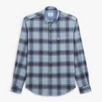 Chemise à carreaux bleue
