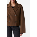 Manteau Beran En Laine Mélangée