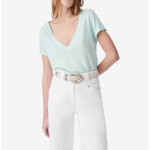 T-Shirt En Lin Col V Rodeo