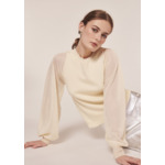 Pull Prune-Ecru en Lyocell