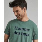 T-shirt col rond vert