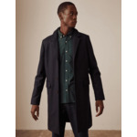Manteau Georges en laine marine