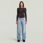 T-shirt Printed Slim Long Sleeve
