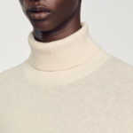 Pull col roulé laine et cachemire