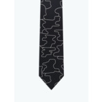 Cravate en satin de soie à motif