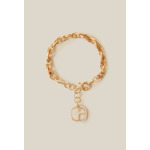 Bracelet chaine doré logo CP