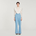 Top court en broderie anglaise