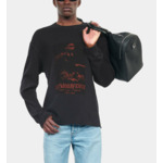 Sweatshirt Avec Sérigraphie Noir Homme