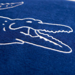 Lacoste - Housse de coussin en coton synthétique vert, L Break