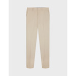 Chino maxence en twill de coton uni beige clair