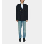 Veste Croisee 6 Boutons Devant Double Fentes Homme
