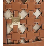 Sac seau Le Potier en toile coton et cuir lisse