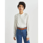 Blouse Blair gaufrée écrue