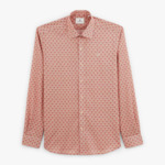 Chemise imprimé rouge cardinal