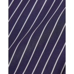 Chemise voyage col figaret en popeline rayée marine