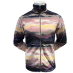 Granite Mountain Printed Fleece Jacket Violet