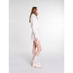 Jupe short plissée en tweed