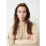 Sweat à capuche en maille torsadée