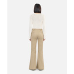 Pantalon Beige Flare Femme