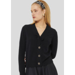 Gilet Germain-Nuit en Laine Mercerisée