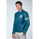 Blouson cuir 24H le mans Erwan noir