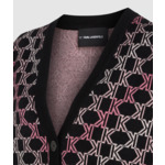 K-CHEVRON JACQUARD CARDIGAN