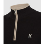 HALF ZIP MOCK NECK SWEATER