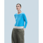 Pull Col Rond Bicolore Léger