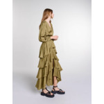 Robe longue à volants