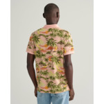 Hawaiian Print Polo Shirt