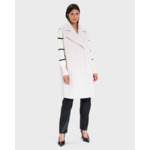 Manteau Macaria Ecru en Polyuréthane