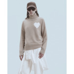 Pull Col Roulé Cœur