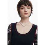 T-shirt manches avec lettrage