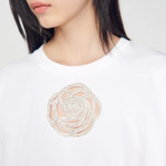T-shirt rose strass