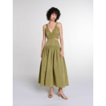 Robe en taffetas ajourée