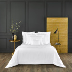 Yves Delorme - Taie d'oreiller en satin beige, Triomphe