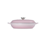 Faitout campagnard 30cm en fonte émaillée shell pink