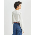 Blouse Blair gaufrée écrue