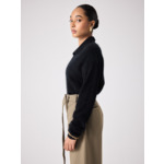 Roxane a brossé un pull en cachemire NOIR