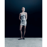 Robe Courte Bretelle Sequins