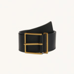 Ceinture large en cuir