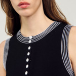 Robe courte boutonnée