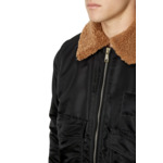 Veste bomber rembourrée à col pelucheux