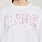 T-shirt court brodé France